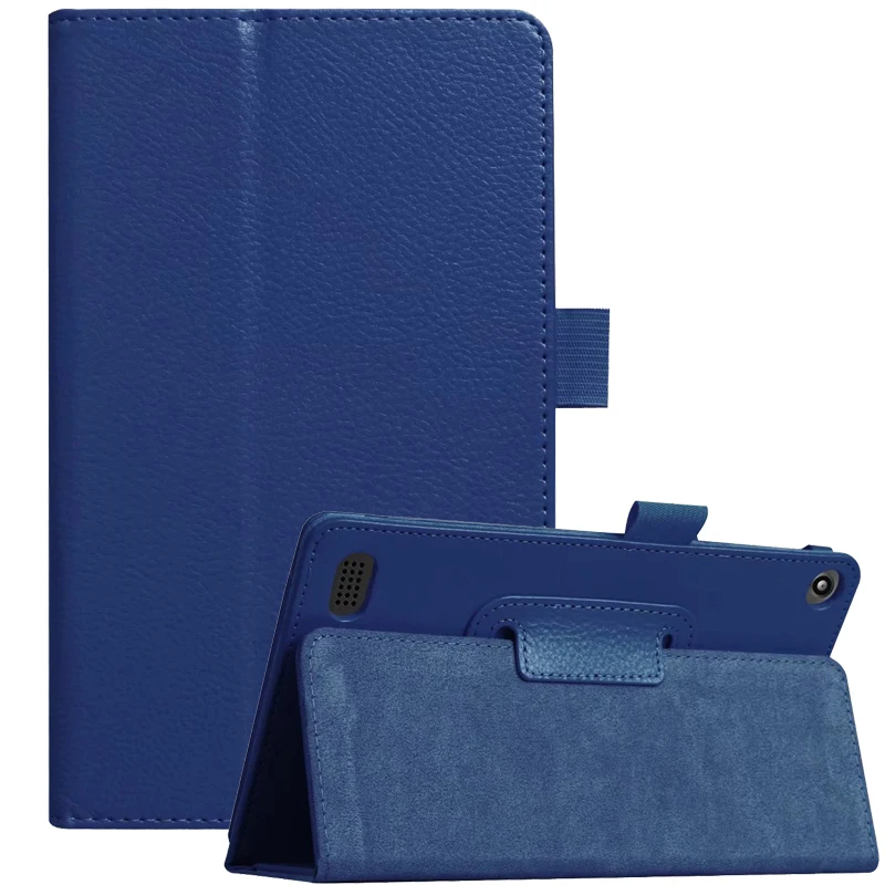 

Smart Tablet Case For Amazon Kindle Fire 7 2019 Coque Litchi PU Leather Flip Stand Cover Kindle Fire 7 2017 Case Auto Sleep Wake