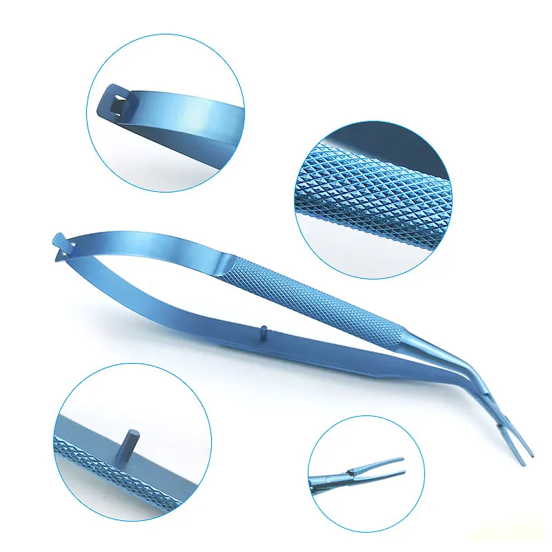 

Титан линзы имплантации щипцы офтальмологический Пинцет офтальмологический прибор для улучшения кожи вокруг глаз