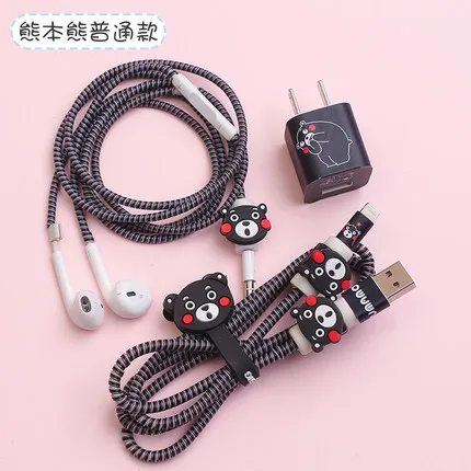 06 Мультфильм Мстители кабель протектор usb зарядка данных провод кабель защитная упаковка сумка Обертывание Для huawei P30 mate20 p20 - Цвет: 06