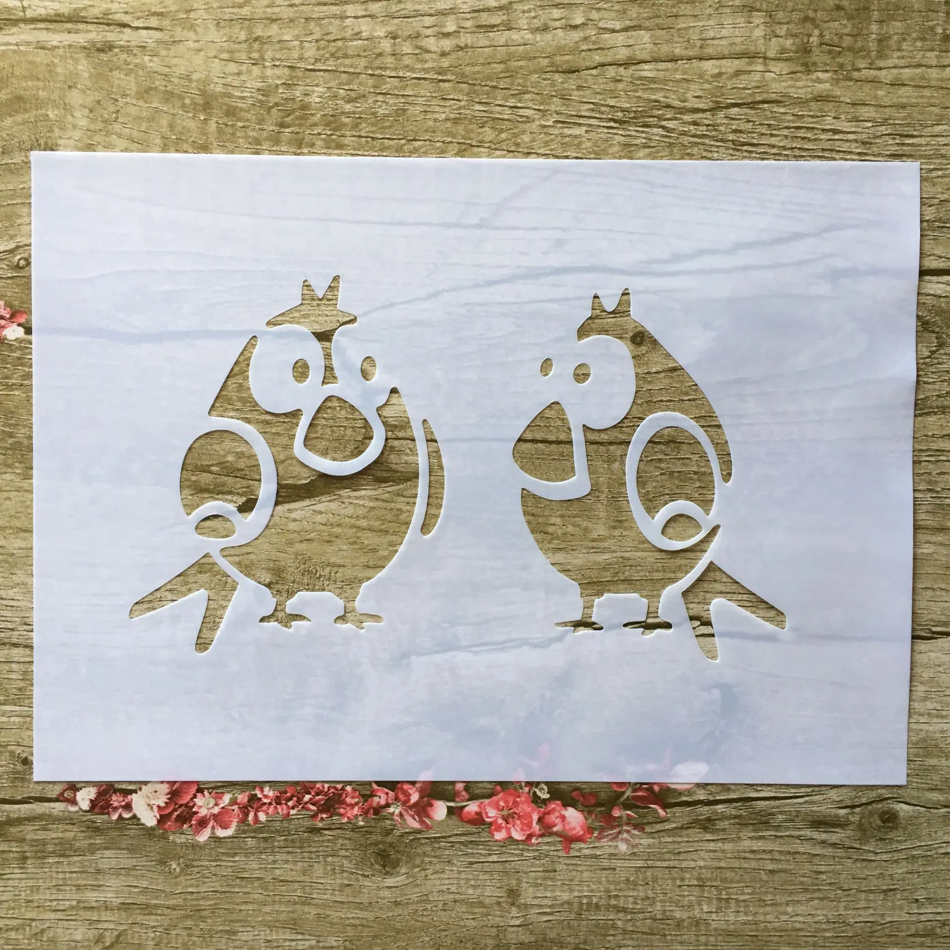 

A4 29 * 21cm bird DIY Stencils Wall Painting Scrapbook Coloring Embossing Album Decorative Paper Card Template