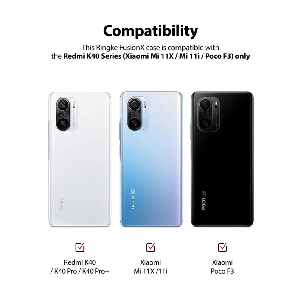 Ringke Fusion X Case For Poco F3 Drop Protective Soft Tpu Frame And Hard Back Hybrid Redmi K40 Pro Pro Cover Mi 11i Mobile Phone Cases Covers Aliexpress
