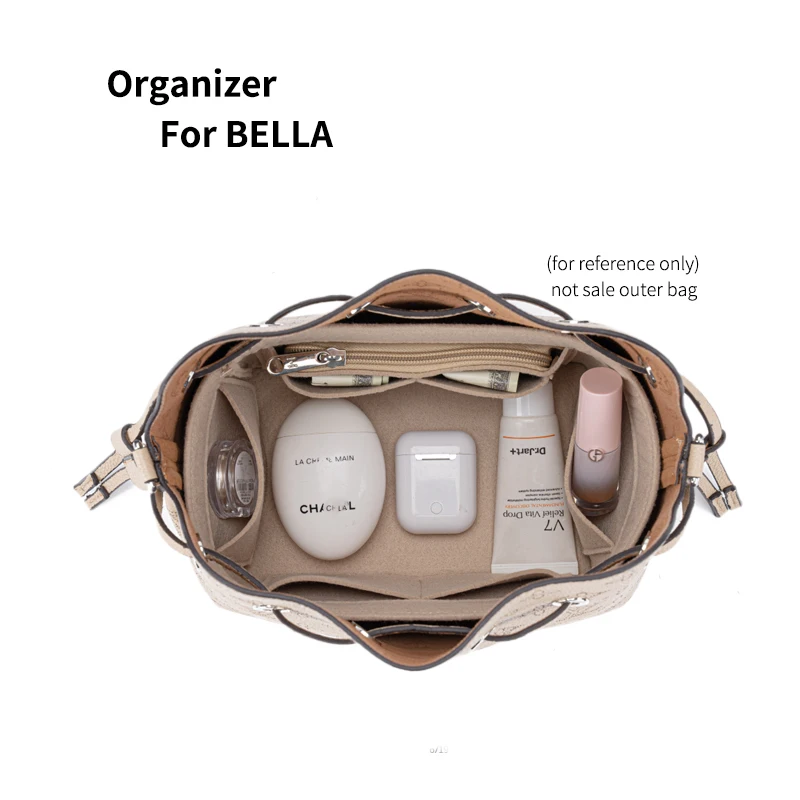 Storage For BELLA Bucket Shopper Bag Felt Insert Organizer Makeup Handbag  Travel Inner Purse Card Holder Cosmetic Bag Liner - AliExpress