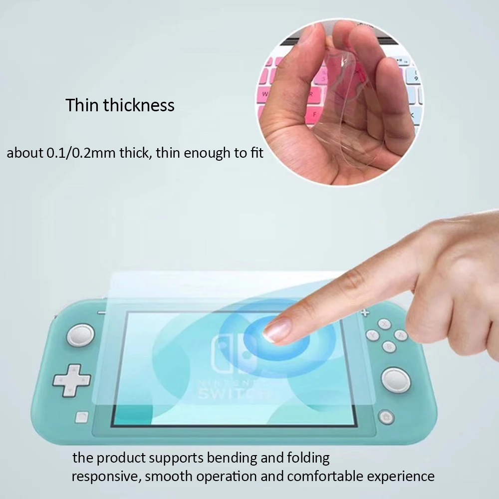 

1pc Protective Film Tempered Glass For Switch Lite Glass Screen Protector 2.5D 9H Tempered Glass For Switch Lite Protective Film