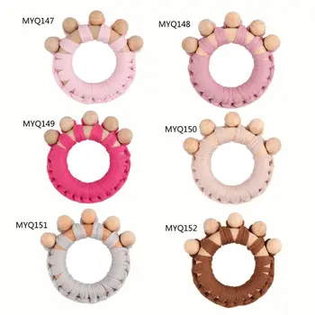 

Wooden Teether Rattle Infant Wooden Teether Food Grade Wooden Teething Sensory Activity Teether Rattle