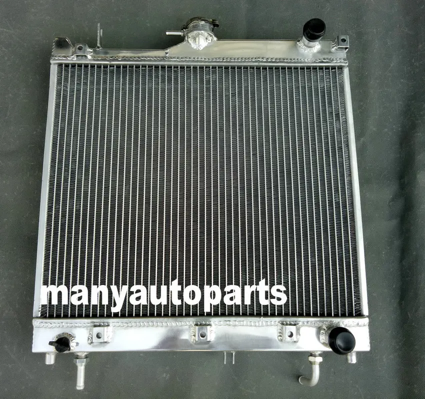 Only radiator Алюминиевый радиатор+ вентилятор для Jimny Sumurai JB33 JB43 1,3 16V G13B/M13A 1998 ON - Цвет: Only radiator