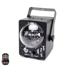 

U‘King Mini RG Laser + RGB LED Magic Ball Light with Wireless Remote Controller Sound Activated for DJ Show Concert Party Lamp