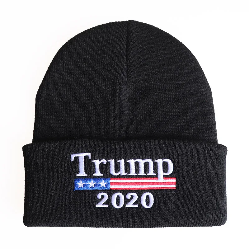 

Embroidery Winter Knit Hat Keep America Great Again Trump Hats President Election Successful Soft Bonnet Hat Beanie Warmer Cap