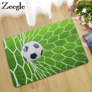 

Zeegle Football Printed Doormat Outdoor Kids Room Mat Non-slip Kitchen Rug Bedroom Carpet Foot Mat Home Decor Area Rug Floor Mat