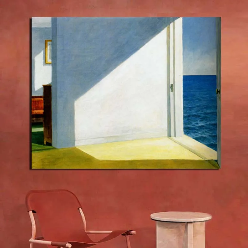 

Edward Hopper Rooms By The Sea Wall Art Canvas Painting Posters Prints Modern Painting Wall Pictures For Living Room Home Decor