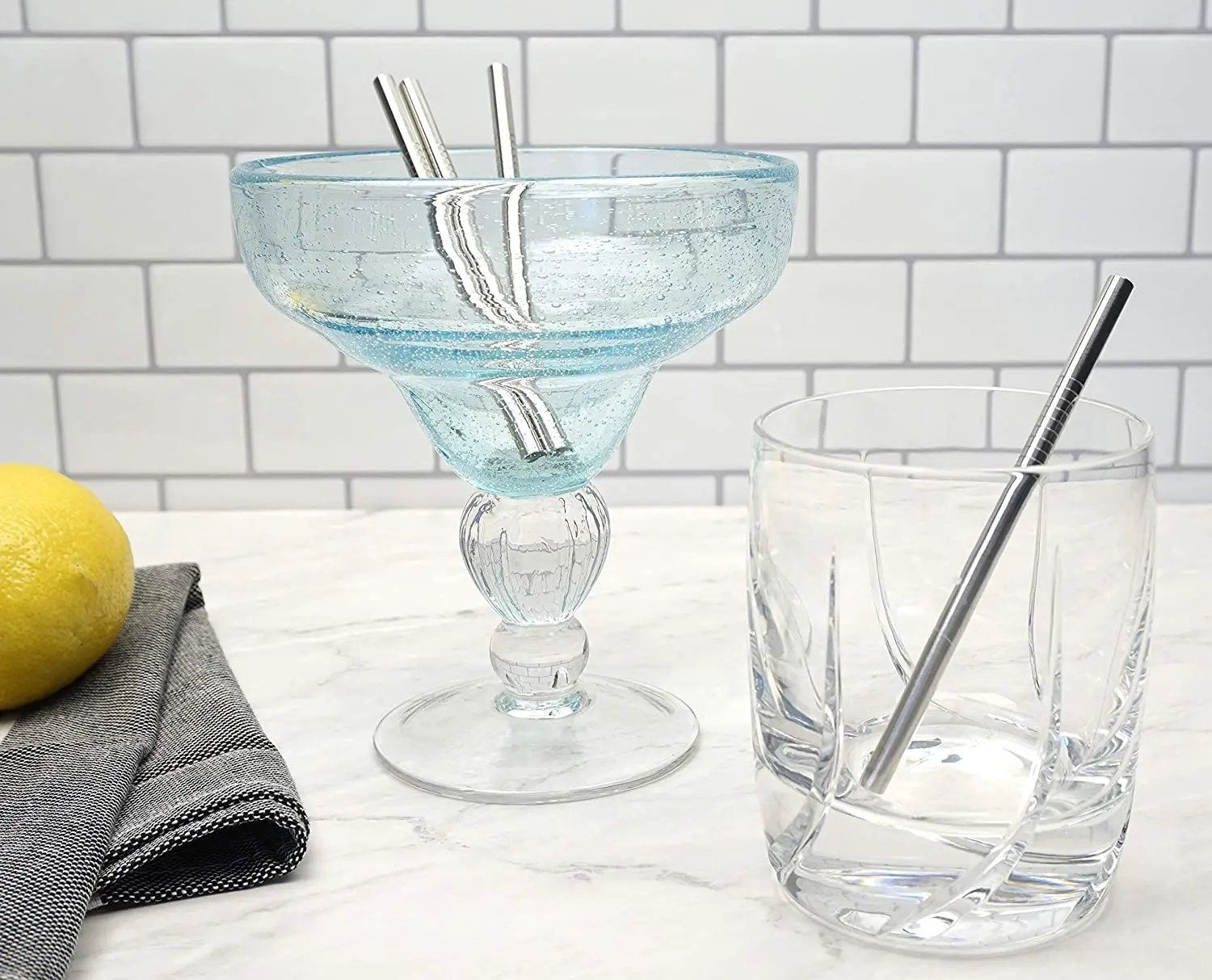 Kids Metal Straws 4pcs 6*130/160mm Reusable Drinking 304 Stainless Steel with Brush, metal straw set,metal straws,drinking straws,stainless steel straw