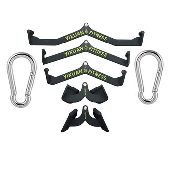 Home Gym Fitness Grips Lat Pull Down Grips Cable Handle V Bar T Bar Rowing Biceps Tricep Training Accessories 1