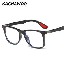 Kachawoo анти голубой свет очки Квадратные мужские черные синие женские очки оптические оправы компьютерные заклепки стиль рождественские подарки унисекс
