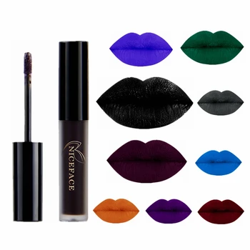 

9 Color Liquid Lipstick Waterproof Long Lasting Cosmetic Black Blue Purple Green Matte Make Up Lip Gloss Makeup Nude Lipsticks
