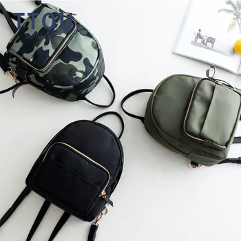 

TTOU Oxford Small Women Backpack 2019 Camouflage Daily Daypack Waterproof Mini Backpack Female Rucksacks Lightweight Mochila