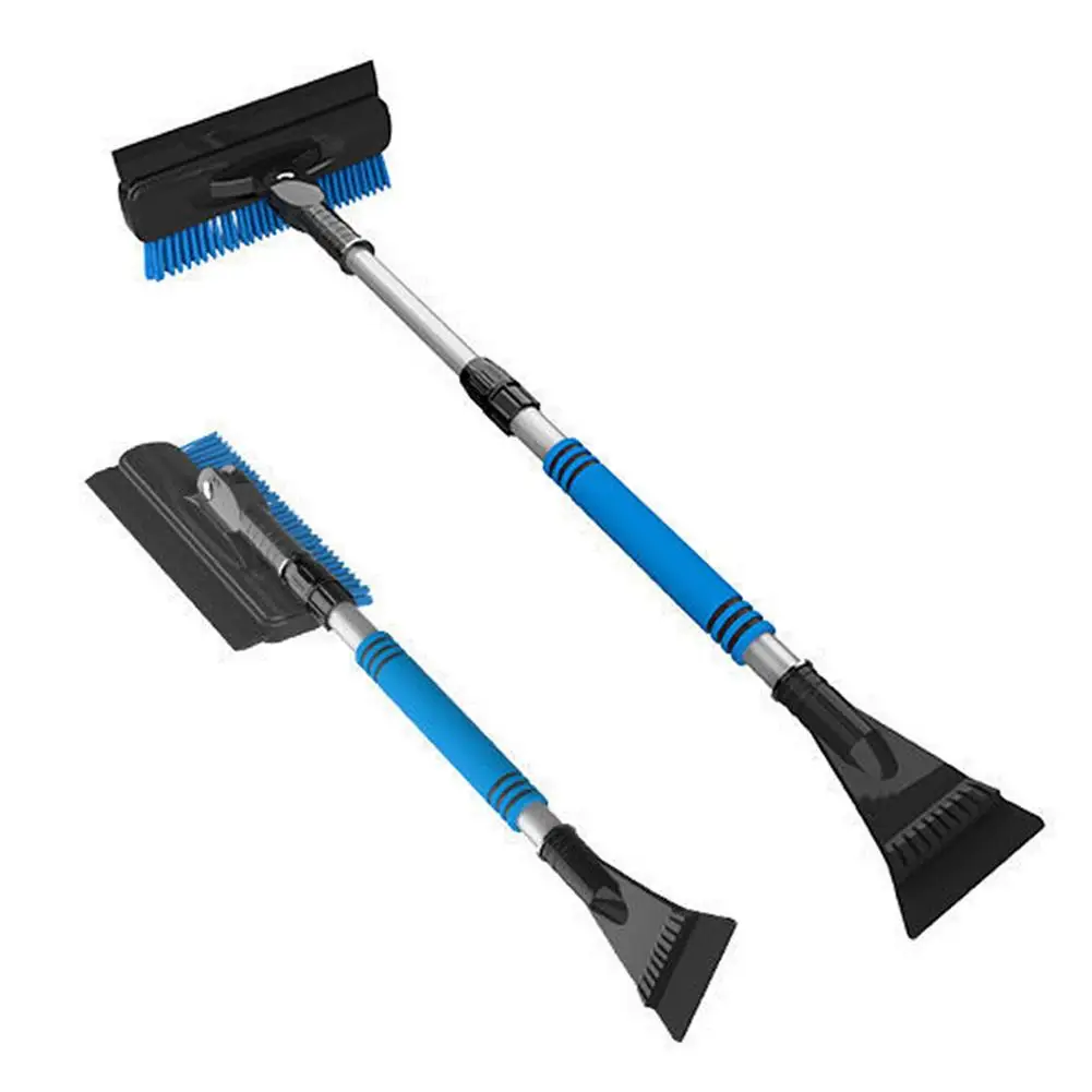 Extendable Snow Brush For Car 36 4 In 1 With Squeegee Ice Scraper Fit Windshield Driveway Truck And Outdoor |