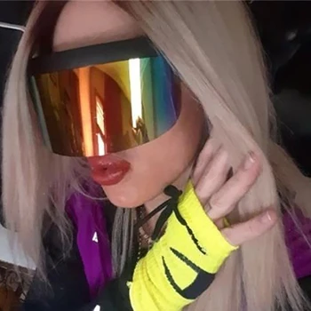 

Oversized Lens Anti-voyeur Anti-foam Protective Sunglasses Outdoor Anti-UV Sunglasses Integrated 2020 Fashion