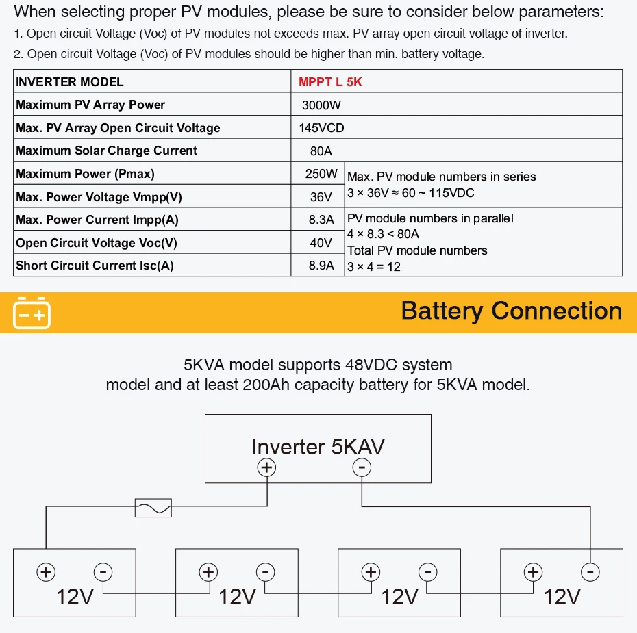 5KVA Гибридный солнечный инвертор 4000W 48Vdc для 230Vac с немодулированным синусоидальным сигналом 50/60HZ 48V 80A MPPT регулятором солнечного Зарядное устройство и 60A AC Зарядное устройство