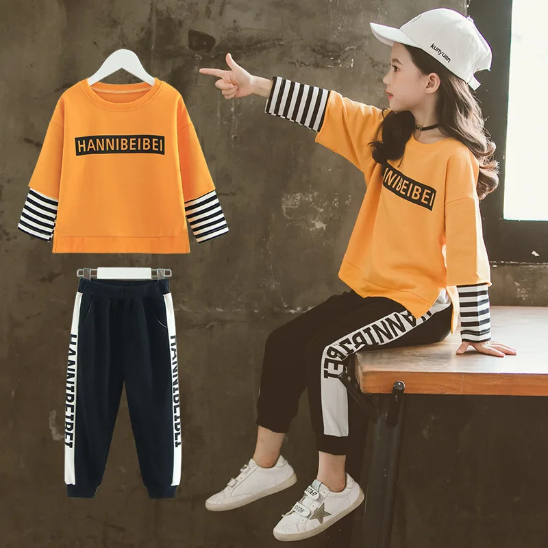 

Sport Suit The Spring and Autumn Period and The Modern Western Style Network Red Guard Coat Two-piece Children Autumn Outfit