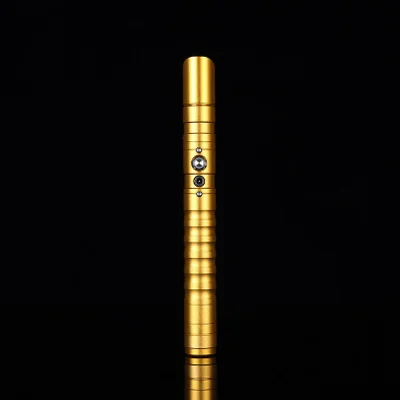 Промо-акция! Новая светящаяся игрушка со звуком игрушечная сабля 100 см(ручка: 27 см лезвие: 73 см) Длина rgb светодиодный меч подарок для взрослых D106 - Цвет: Golden-color