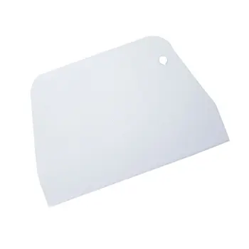 

2pcs Baking Tools Plastic Scraper Trapezoidal Scraper Small Cream Cake Dough Cutting Knife Baking Scraper