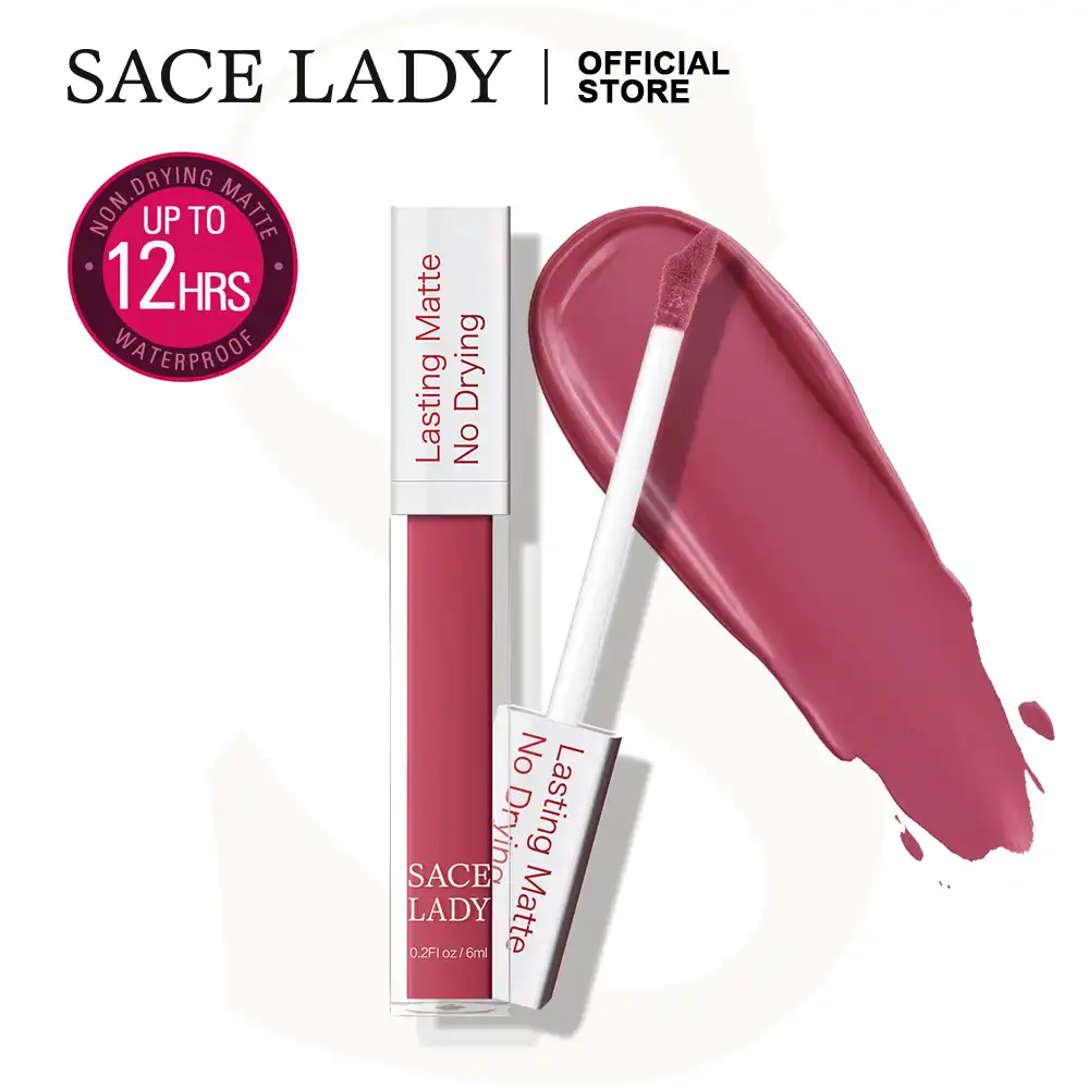 Sace女性マット口紅メイクロングラスティング液体リップスティックヌードリップティント防水リップグロス19色化粧品卸売 口紅 Aliexpress