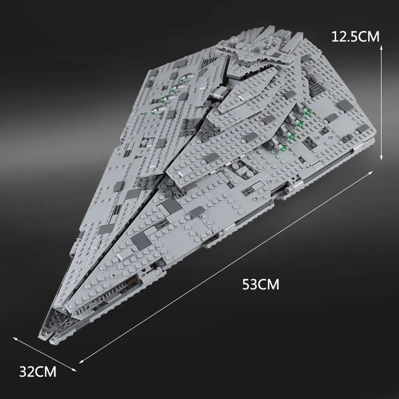 Звездная серия WarsStar модель эсминца набор строительных блоков Кирпичи сборные игрушки Рождественский подарок совместимы 75190 21309 75144