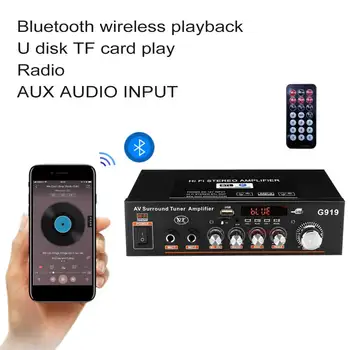

Car Surround Sound Bluetooth 5.0 With Remote Control Audio Power Amplifier