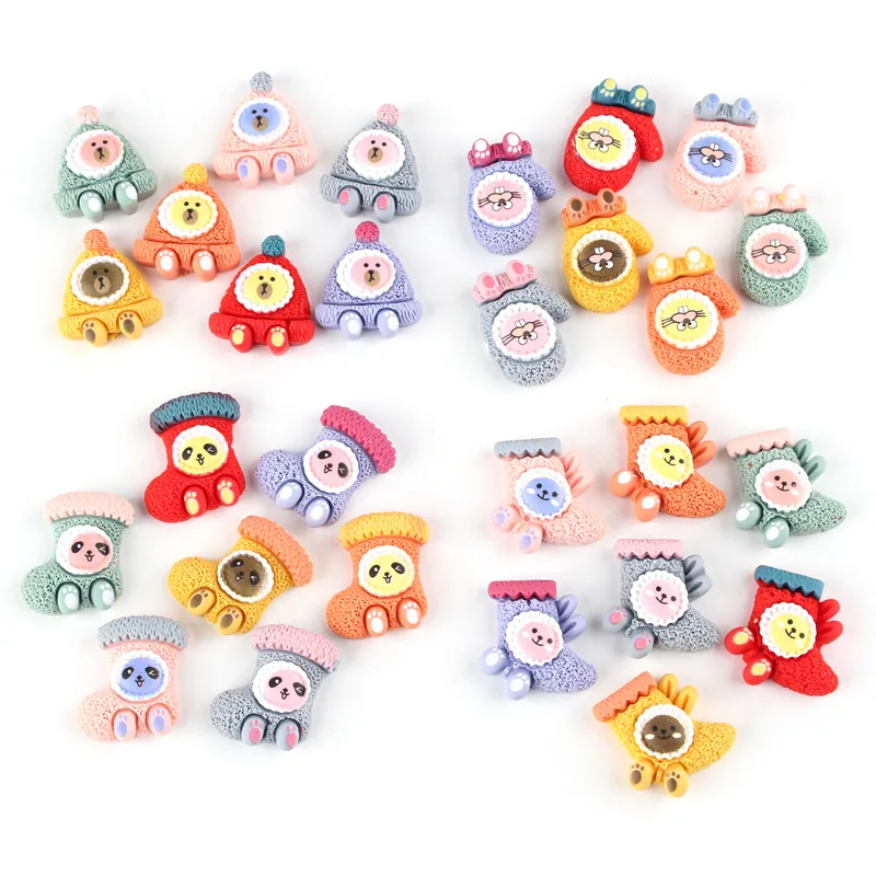 儿童发饰品_手套袜子可爱卡通树脂 儿童皮筋手工材料饰品 - 阿里巴巴 - 2