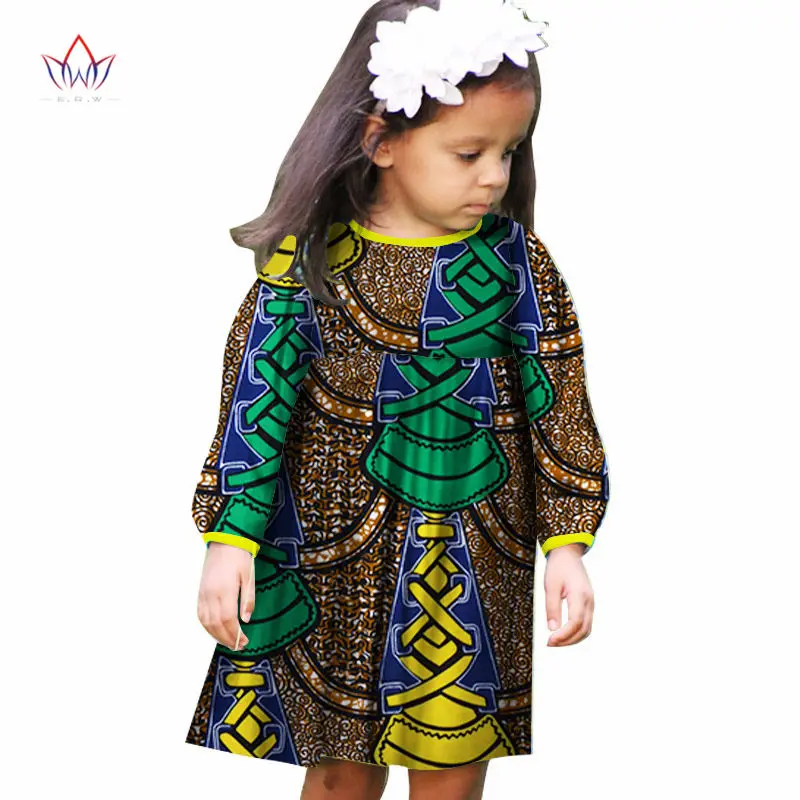 Лето г. африканская женская одежда дети Дашики традиционные хлопок Платья для женщин соответствия африка печати натуральный Платья для женщин детей WYT10 - Цвет: 14