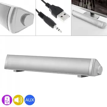 

SADA V-105 Multi-media Soundbars Speaker Mobile Phone Computer Universal Mini Strip Speaker with Stereo Surround Sound