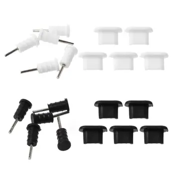 

10 Sets Charging Port Micro USB Plug Protection 3.5mm Earphone Jacksets Dustpremoval Tool fooof SIM Card Rr Smart Phone