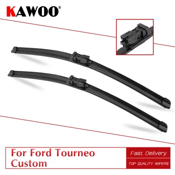 

KAWOO For Ford For Tourneo Custom 2012 2013 2014 2015 2016 2017 Car Natural Rubber Windcreen Wipers Blades Fit Push Button Arm