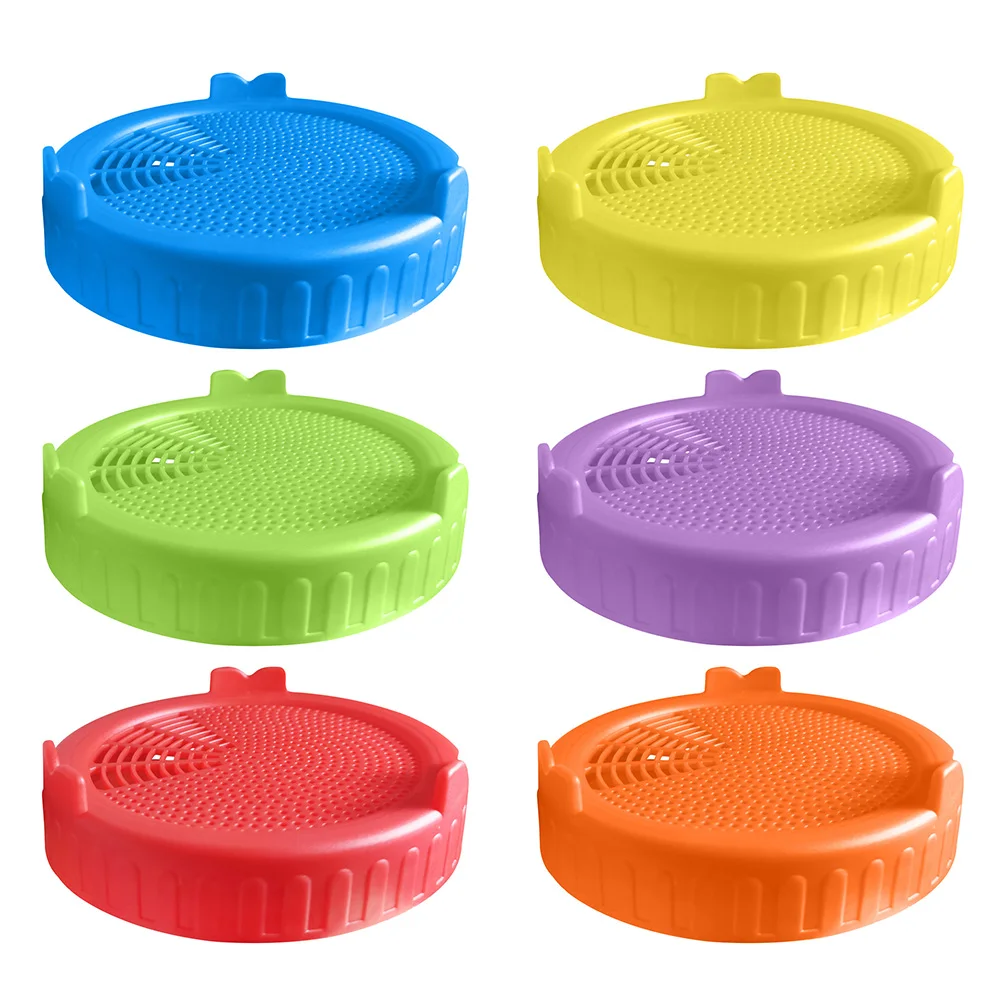 1PC Food Grade Mesh Sprouting Lid Kit Seed Growing Germination Vegetable Silicone Sealing Ring Lid sprouting jars kit