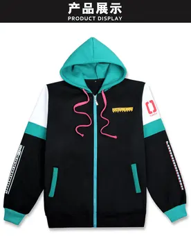 

High Q Printed Hatsune Miku Hoodies Zip Up Outwear Winter Autumn Keep Warm Coat miku Youthful Jacket