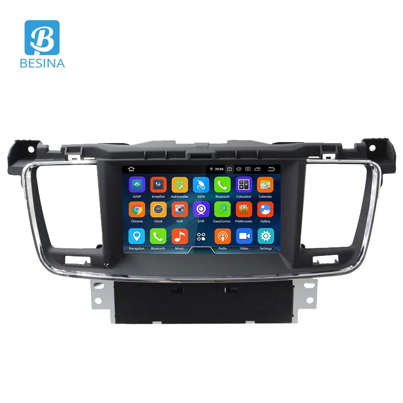 Excellent Besina 1 Din Car Radio Android 9.0 Car DVD Player For Peugeot 508 2011 2012 2013 2014 2015 2016 2017 2018 2019 WiFi GPS Navigation Multimedia 4G RAM 64 ROM 1 Din Car Radio GPS Stereo Autoaudio 1