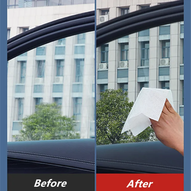 Glass Oil Film Remover Wipes Interior Oil Film Cleaning Car Wet Wipes  Hydrophobic Cleaning Tool For Car Window Windshield Other - AliExpress