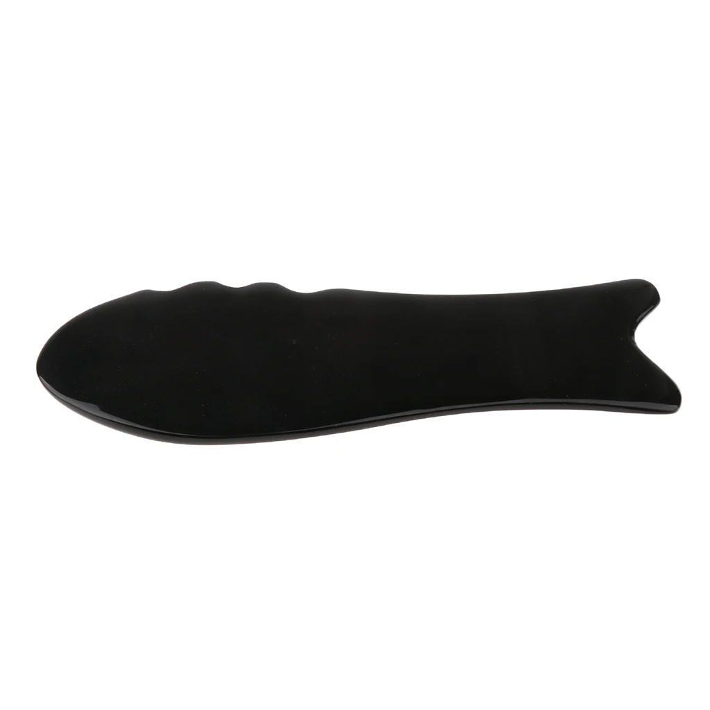 2pcs Handheld Fish Shape SPA Full Body Scraping Guasha Board Self Massage Tool Alleviate Pain and Fatigue