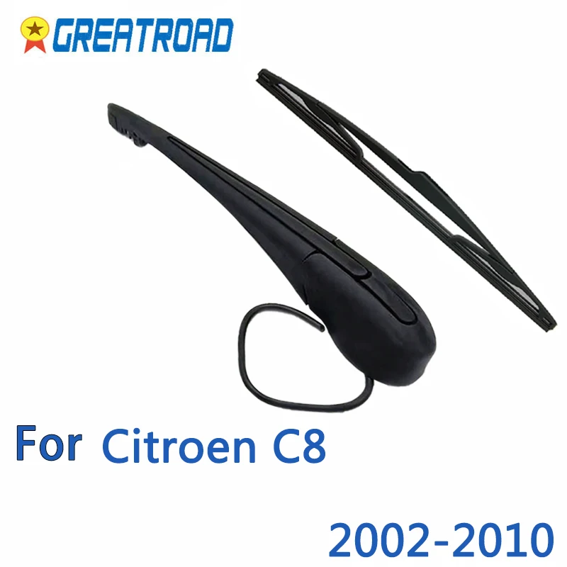 

Wiper 14" Rear Wiper Blade & Arm Set Kit For Citroen C8 2002-2010 2003 2004 2005 2006 07 08 09 Windshield Windscreen Rear Window