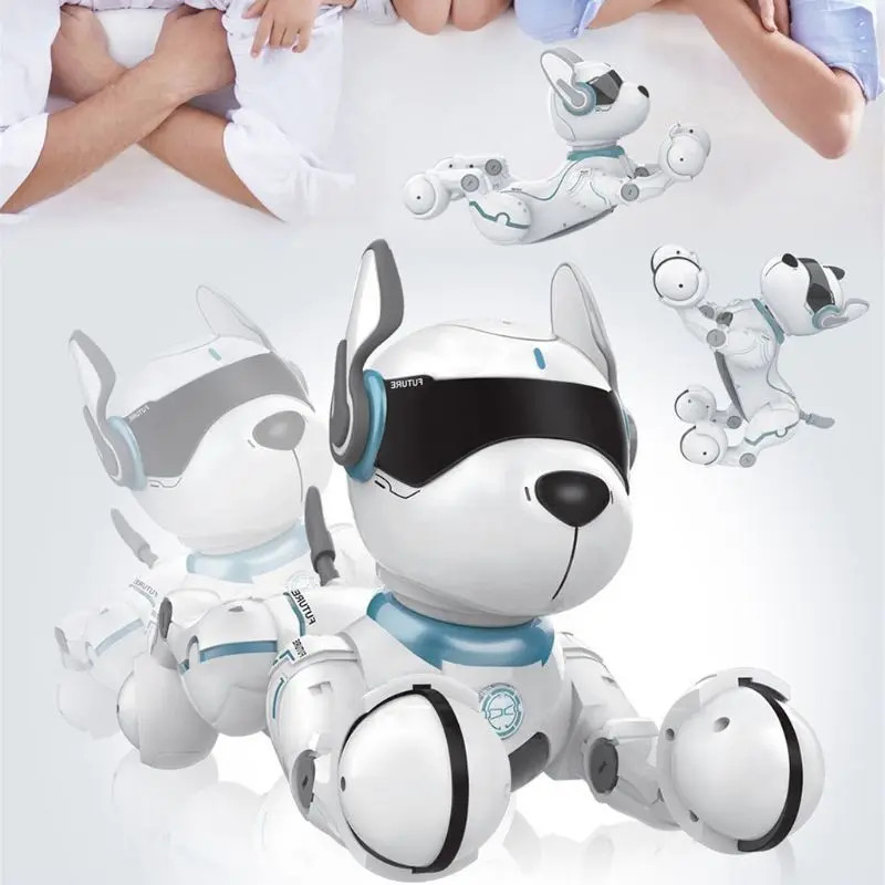 Smart Talking RC Robot Dog Walk & Dance Interactive Pet Puppy Robot Dog Remote Voice Control Intelligent Toy For Birthday Gifts 5