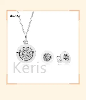 

100% 925 silver sterling signature necklace and earring free shipping joint
