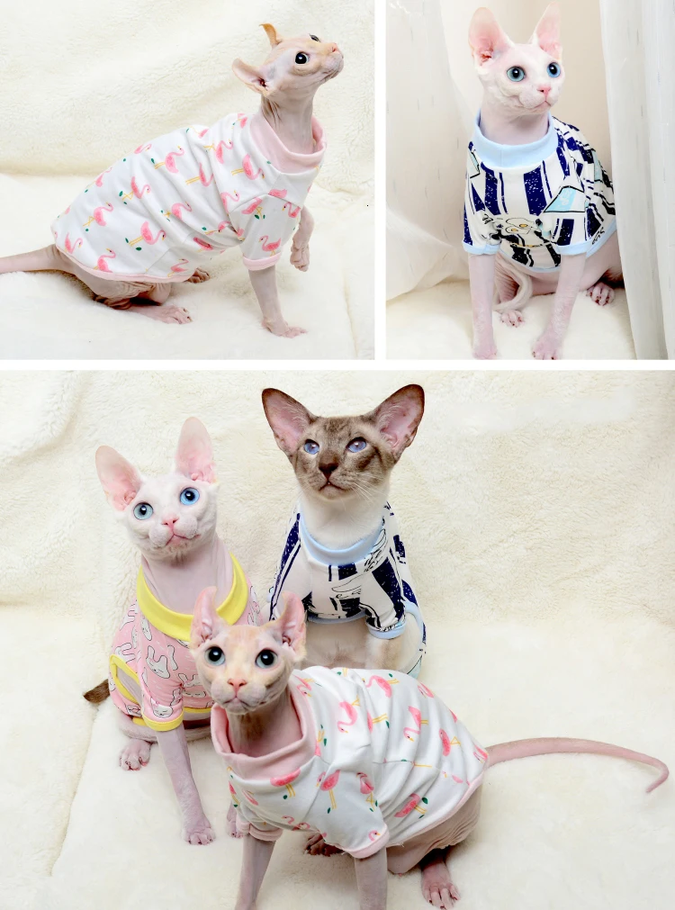 Одежда для кошек, одежда для домашних животных, безволосый Кот, Сфинкс, одежда для кошек, чистый хлопок