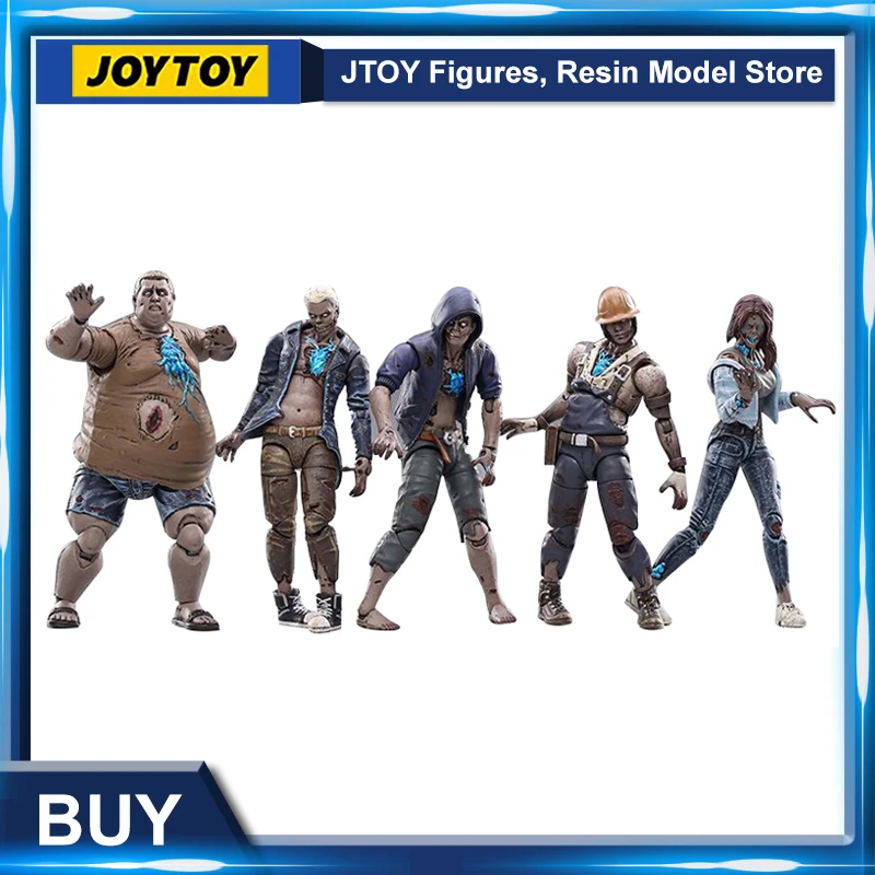 

【IN STOCK】JOYTOY 1/18 Action Figure (5PCS/SET) Life After Infected Person Zombie Anime Collection Military Model Free Shipping