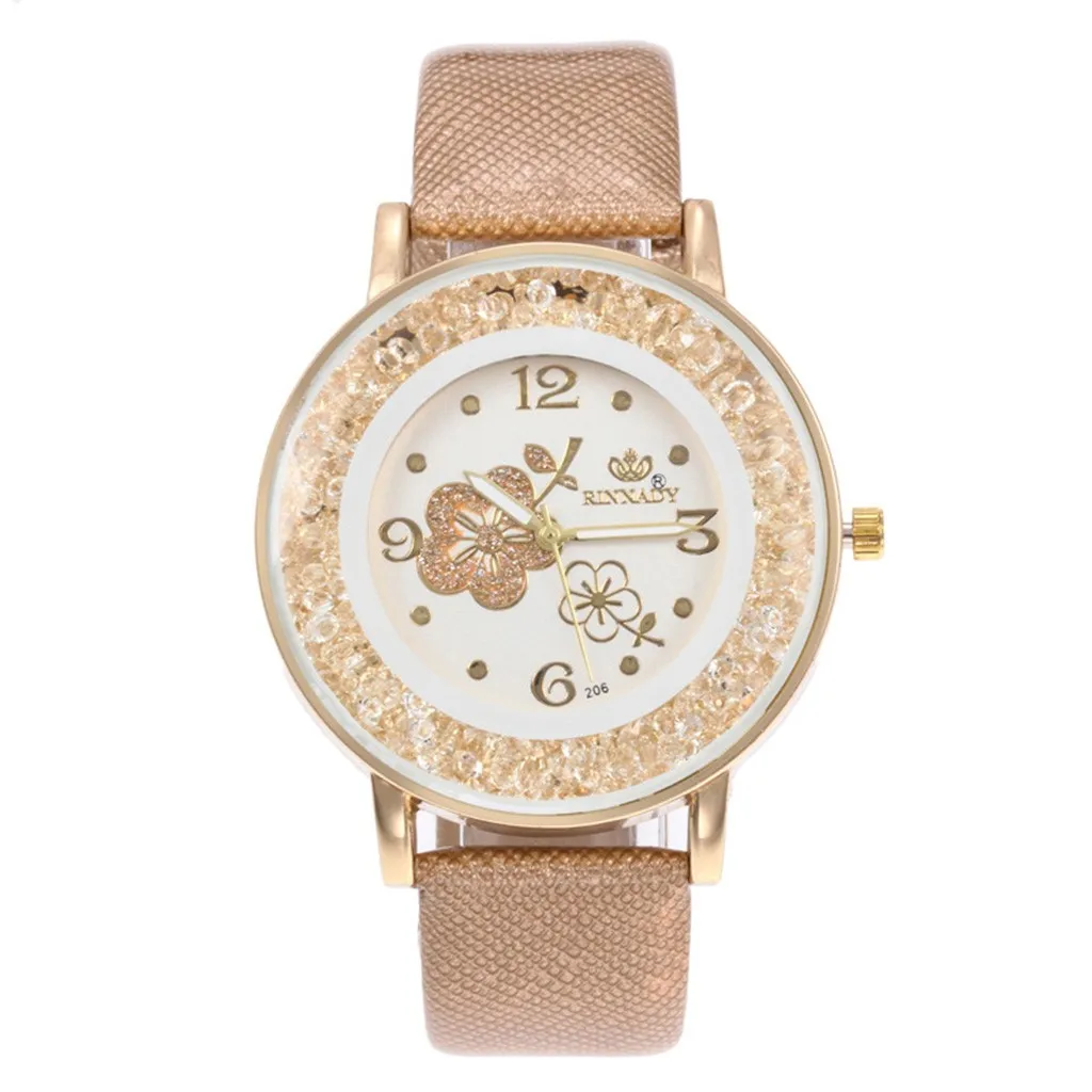 Лидер продаж, женские часы, модные повседневные часы-браслет, роскошный ремешок, кварцевые нарядные часы, наручные часы, reloj mujer montre femme# L - Цвет: Khaki