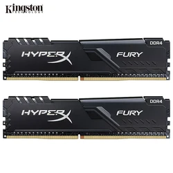 Kingston – mémoire de serveur d'ordinateur de bureau, HyperX FURY, modèle DDR4, capacité 4 go 8 go 16 go, fréquence d'horloge 2400/2666/3000/3200MHz, tension 1.2v, broches 288pin, DIMM 