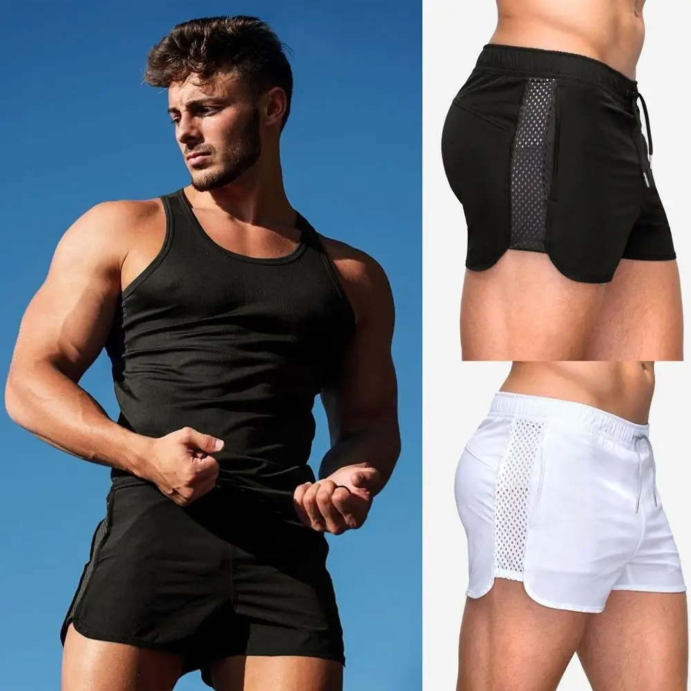 2020 New Quick Dry Men multi-pocket Sports Running Shorts  fitness Exercise Jogging 2 IN 1 Shorts With Longer Liner 5 Colors smart casual shorts