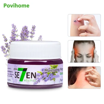 

20ml Thai Lavender Herbal Cream Ointment Headache Dizziness Mosquito Bites Antipruritic Essential Oil Improve Sleep Health Care