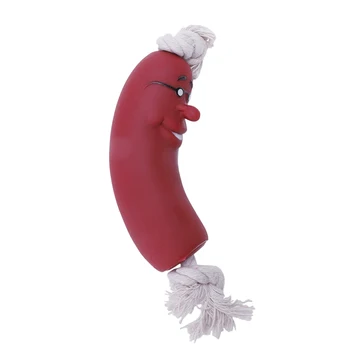 

New Pet Dog Puppy Sausage Chew Toys With Rope Toys Toy New