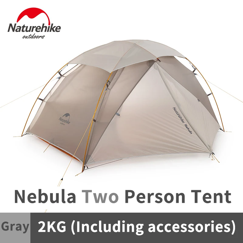 Палатка Naturehike Nebula2 туристическая на 2 человек нейлоновая Водонепроницаемая 4000 +