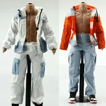 

In Stock 1/6 Scale Male Figure Accessory Hooded Jacket Overalls Pants Suit Set Model for 12 inches Body