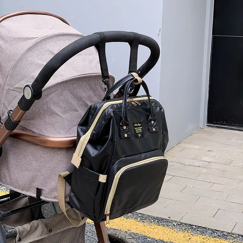 Large Capacity Mummy Maternity Nappy Bag Outdoor Mom's Backpack Nursing Bag Mummy Travel Backpack Zippers Baby Care Bag